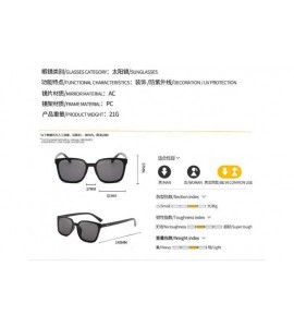 Sport UV Protection Glasses Male Sunglasses Female Sunglasses Big face Toad Eyes (Black Black Gray) - Black Black Gray - CE19...