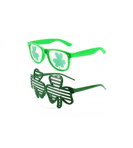 Square Green St. Patrick's Day Accessories Shamrock Irish Sunglasses Green Clover Party Favors Pack B2552 - Green 1 - CI194C8...