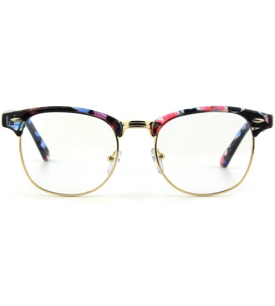 Wayfarer Clear Lens Glasses For Men Women Fashion Non-Prescription Nerd Eyeglasses Acetate Square Frame PG05 - CG12799FT7Z $2...