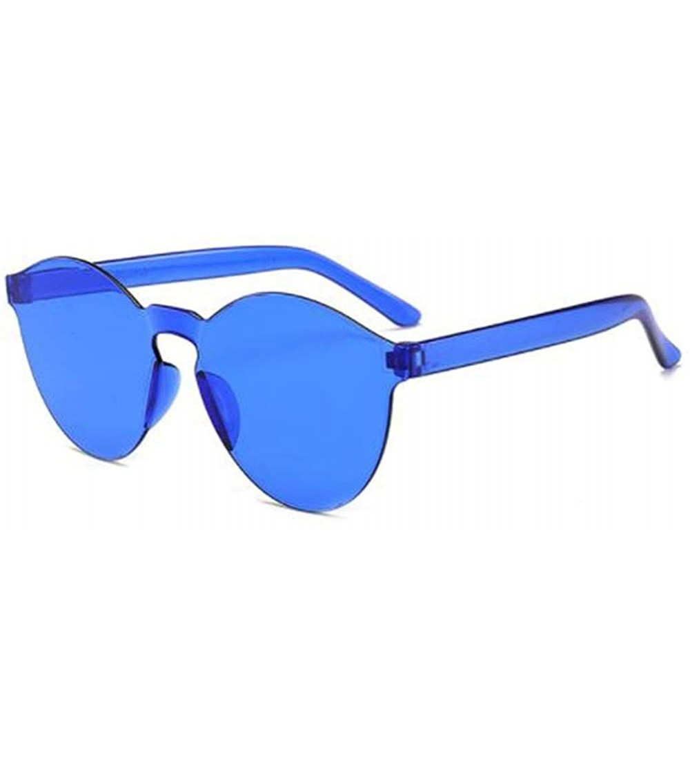 Rimless Rimless Sunglasses One Piece Mirror Reflective Eyeglasses For Mens Women - 5 - CZ18UD6UHAL $44.48