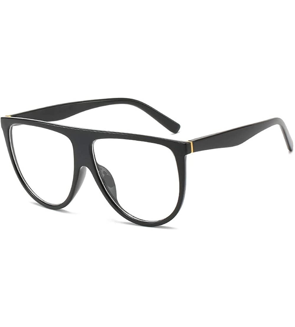 Goggle New Color Glasses Cl Glasses With The Same Type Of Sunglasses Fashion Sunglasses - Black Frame Plain Mirror - CE18TMQO...