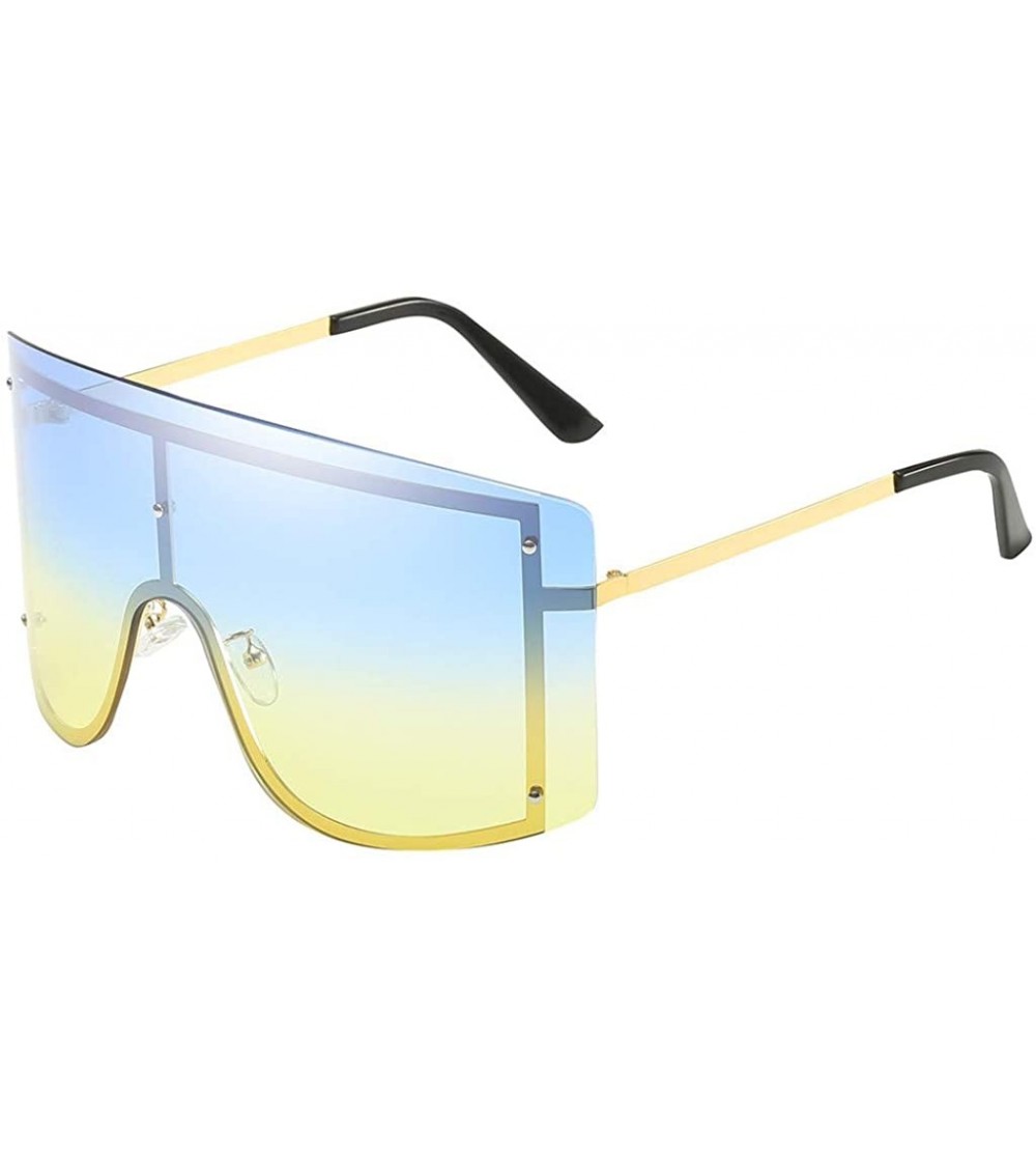 Square Polarized Sunglasses for Women Retro Square Goggle Classic Alloy Frame Modern Driving Glasses Cool Eyewear - C - CM194...