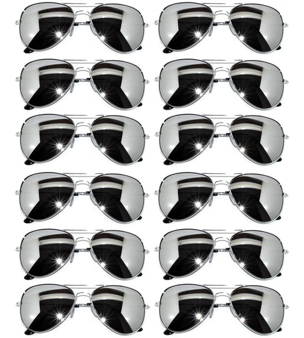 Aviator Classic Aviator Sunglasses Aviator_Silver_Mirrored_12p - CO180G4GZCO $48.13
