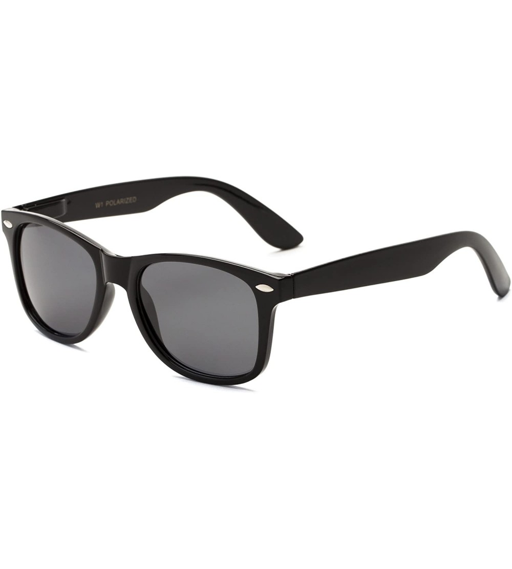 Sport Sunglass Warehouse Cove- Polarized Polycarbonate Retro Square Men's & Women's Full Frame Sunglasses - CJ12O7P8UCQ $25.98