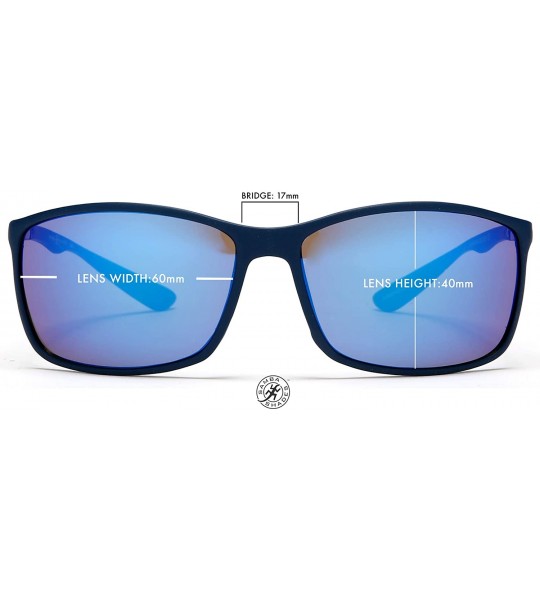Rectangular Classic Sport For Biking - Driving - Golf Bolle Sunglasses - Blue - CQ12E0DYJQP $44.00