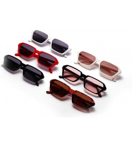 Square New fashion luxury small frame square unisex retro decoration concave shape brand designer trend sunglasses UV400 - CA...