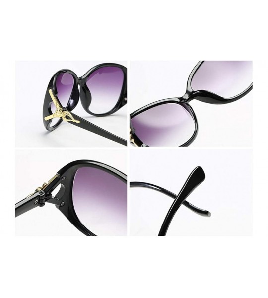 Rimless Women Oversized Sunglasses Retro Summer Sun Shades UV400 Protection Eyewear - Black - C11999CRCEA $19.65