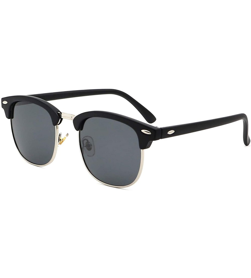Rimless Semi Rimless Retro Polarized Sunglasses for Women Men Classic Vintage Designer Sun Glasses - CA182MONHD8 $18.90