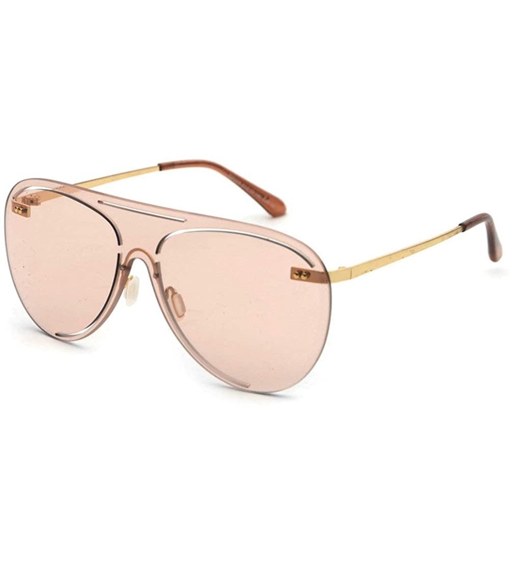 Round 2018 Fashion Frameless sunglasses Ladies New Brand Designer Pilot Big Frame Glasses Retro Eyeglasses UV400 - CU18LMY0H6...