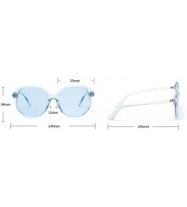 Square Retro new fashion luxury candy color square brand designer ladies sunglasses - Blue - CO18M0O4TU7 $20.20