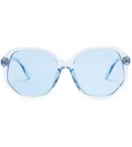 Square Retro new fashion luxury candy color square brand designer ladies sunglasses - Blue - CO18M0O4TU7 $20.20