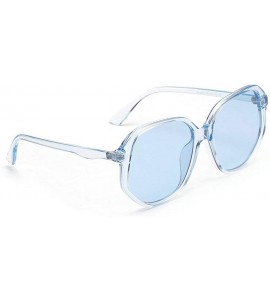 Square Retro new fashion luxury candy color square brand designer ladies sunglasses - Blue - CO18M0O4TU7 $20.20