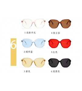 Square Retro new fashion luxury candy color square brand designer ladies sunglasses - Blue - CO18M0O4TU7 $20.20