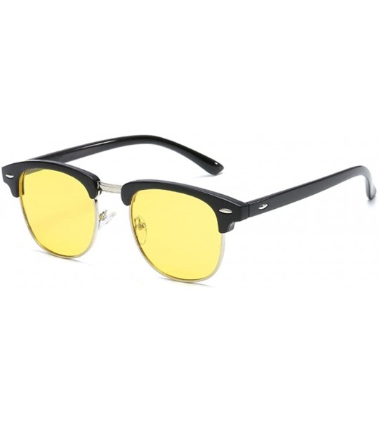 Rimless Polarized semi-rimless sunglasses for men - 1 - C318DCS2M6Q $27.25