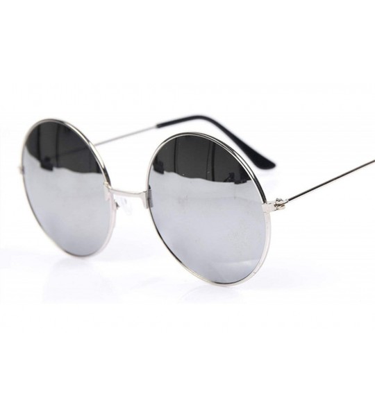 Goggle Vintage Round Sunglasses Women Men Er Mirrored Glasses Retro Female Male Sun - Gold Red - CY198AI2EED $54.23