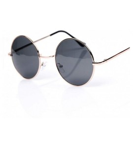 Goggle Vintage Round Sunglasses Women Men Er Mirrored Glasses Retro Female Male Sun - Gold Red - CY198AI2EED $54.23