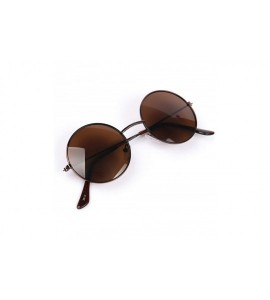 Goggle Vintage Round Sunglasses Women Men Er Mirrored Glasses Retro Female Male Sun - Gold Red - CY198AI2EED $54.23