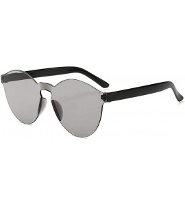 Round Unisex Fashion Candy Colors Round Outdoor Sunglasses Sunglasses - Silver - CQ199UI966K $23.99