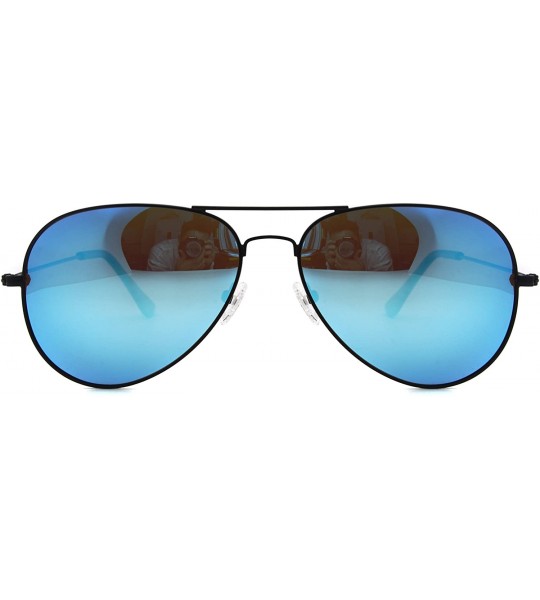 Aviator Metal Sunglasses Fashion UV400 Polarized Lens - Gold Frame / Gold Lens + Black Frame / Icy Blue Lens - CO18659WL26 $4...