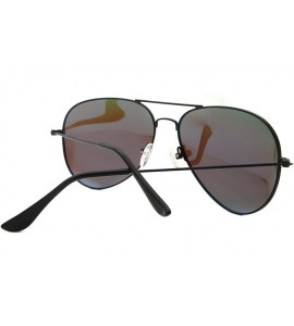 Aviator Metal Sunglasses Fashion UV400 Polarized Lens - Gold Frame / Gold Lens + Black Frame / Icy Blue Lens - CO18659WL26 $4...