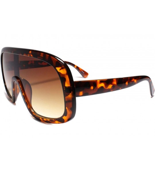 Aviator Designer Mens Womens Aviator Wrap Around Turbo Shield Sunglasses - CT18UOG8XGS $23.24