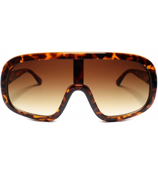 Aviator Designer Mens Womens Aviator Wrap Around Turbo Shield Sunglasses - CT18UOG8XGS $23.24