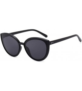 Oval Women Sunglasses Retro Sand Black Grey Drive Holiday Oval Non-Polarized UV400 - CT18RKH2MAA $17.42