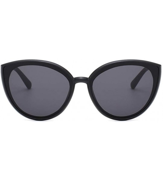 Oval Women Sunglasses Retro Sand Black Grey Drive Holiday Oval Non-Polarized UV400 - CT18RKH2MAA $17.42