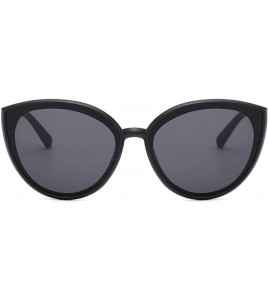 Oval Women Sunglasses Retro Sand Black Grey Drive Holiday Oval Non-Polarized UV400 - CT18RKH2MAA $17.42