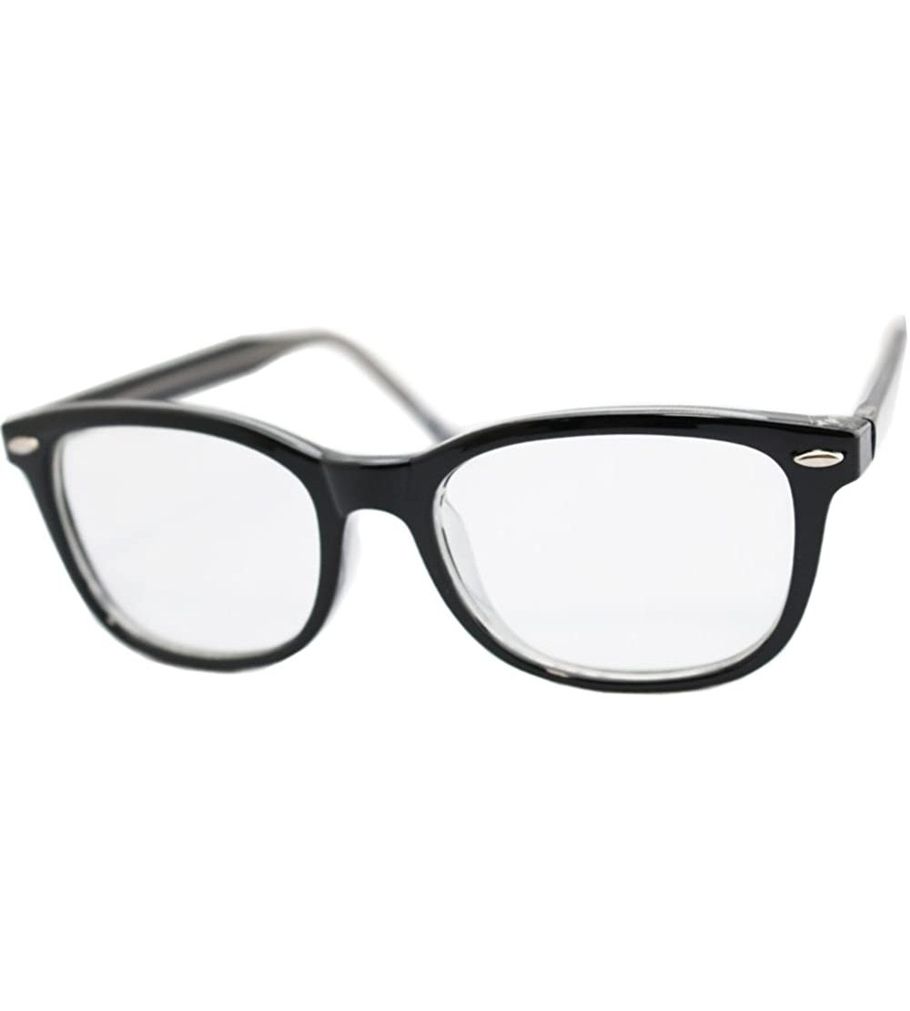 Wayfarer Japan Quality Vintage Sunglasses Unisex UV protection For Men/Women - Black - CS12679GGMZ $18.74