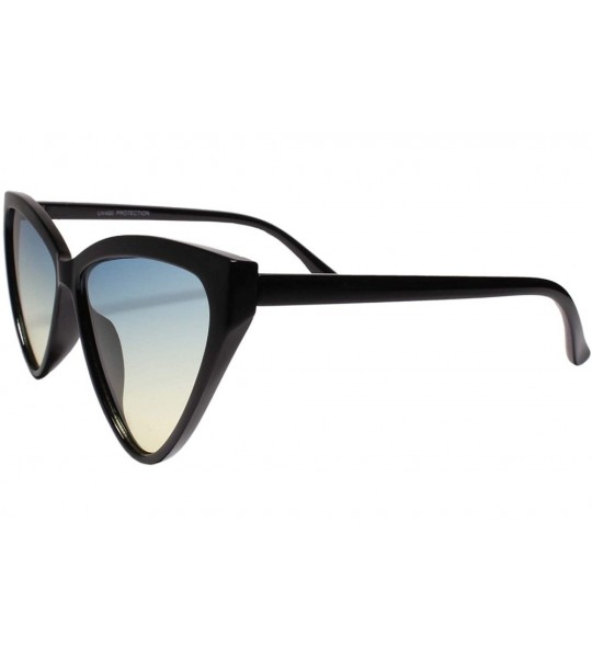 Cat Eye Elegant Exotic Womens Vintage Retro 50s 60s Look Cat Eye Sunglasses - CI199EQZUHT $25.54