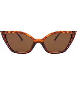 Sport Women's Fashion Sunglasses Vintage Cateye Frame Shades Acetate Frame UV Glasses Sunglasses - B - CE18TQYNE2R $12.83