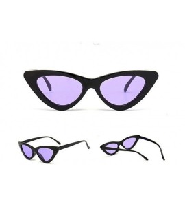 Oval Unisex Candy ColoredCat Eye Shades Integrated UV Sunglasses - M - C118G452R7M $13.37