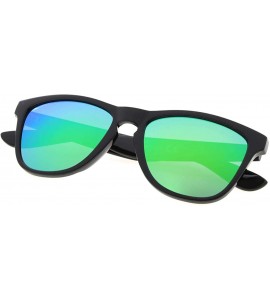 Wayfarer Classic Polarized Sunglasses Women - Green Mirror - C312GPBGAWZ $25.12