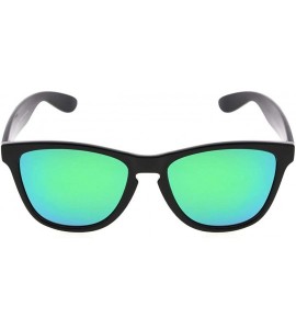 Wayfarer Classic Polarized Sunglasses Women - Green Mirror - C312GPBGAWZ $25.12