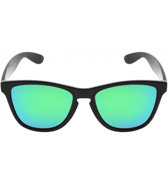 Wayfarer Classic Polarized Sunglasses Women - Green Mirror - C312GPBGAWZ $25.12