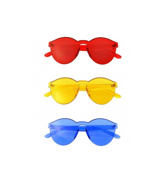 Rimless Bundle Of Sunglasses In A Bundles 3 Pairs Of Red Mens Womens Sun Glasses EE01 - CD18NLTL303 $41.12