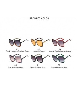 Oversized Oversized Square Vintage Sunglasses Women Luxury Brand Fashion Cat Eyes Sun Glasses Trending Style Goggle UV400 - C...