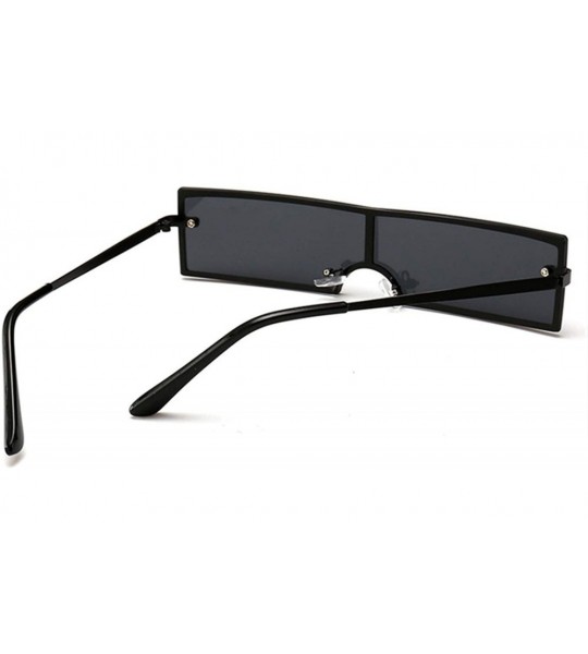 Oversized Vintage Metal Frame Small Sun Glasses Female Skinny Cat Eye Eyewear - As Picture-2 - C818W8AG6SD $44.98