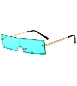 Oversized Vintage Metal Frame Small Sun Glasses Female Skinny Cat Eye Eyewear - As Picture-2 - C818W8AG6SD $44.98