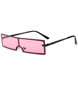 Oversized Vintage Metal Frame Small Sun Glasses Female Skinny Cat Eye Eyewear - As Picture-2 - C818W8AG6SD $44.98