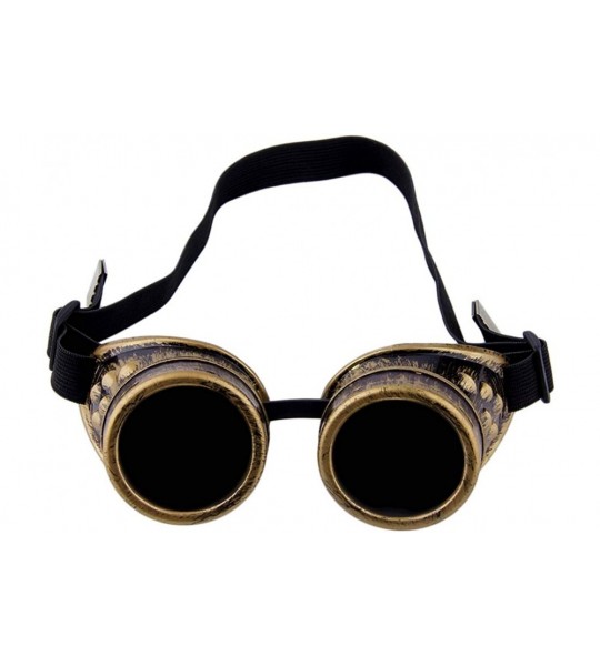 Goggle Steampunk Goggles Glasses Vintage Welding Cyber Punk for Motorcycle Bicycle - Brass - CO18K6NSIC3 $21.35