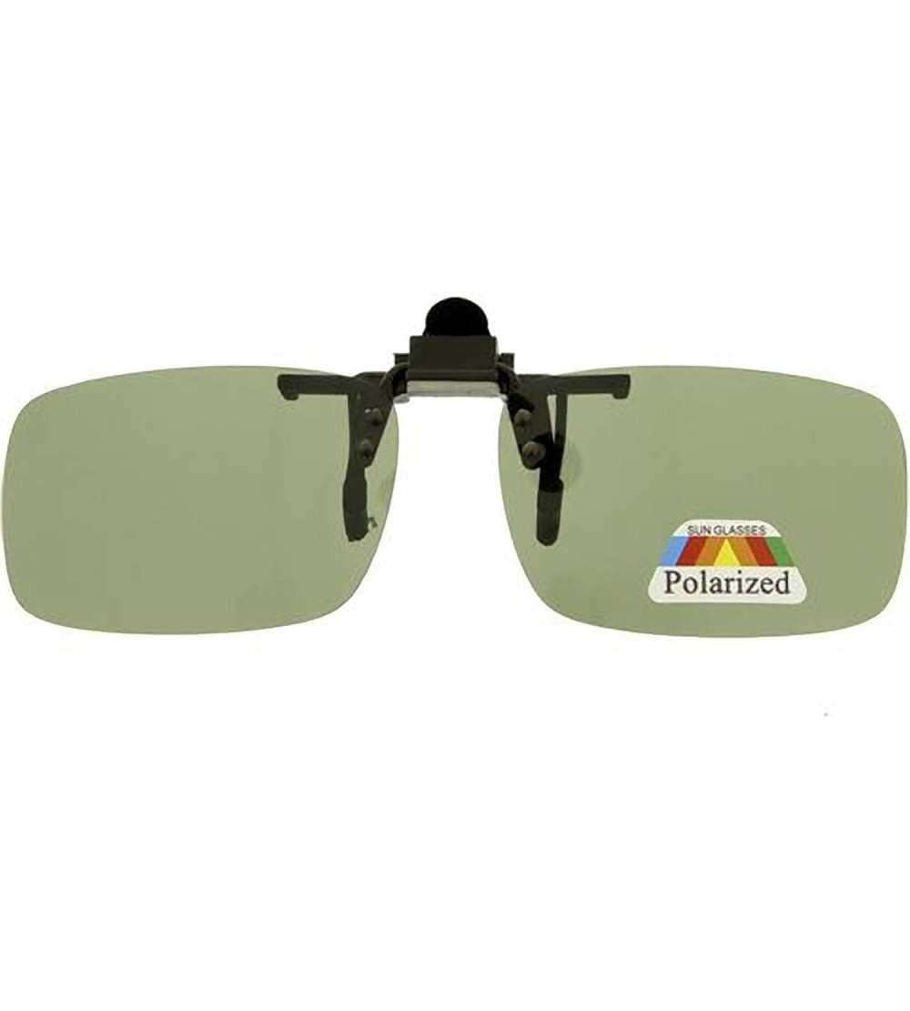 Aviator Classic Fashion Clip on Sqaure Aviator Sunglasses M-1 - Grey - CU18ASA7UD7 $20.08