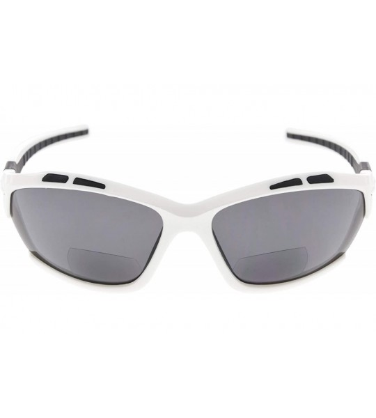 Sport Unbreakable Sunglasses Baseball Softball - White/Grey Lens - CQ12N7X01JK $18.27