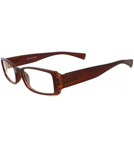 Rectangular VINTAGE Nerd Retro Rectangular Square Men Women Clear Lens Eye Glasses - CK11LVLODT3 $23.41