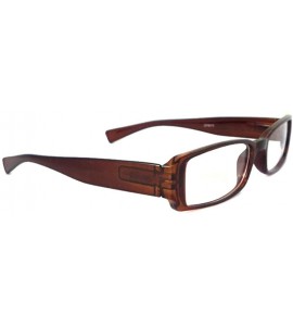 Rectangular VINTAGE Nerd Retro Rectangular Square Men Women Clear Lens Eye Glasses - CK11LVLODT3 $23.41