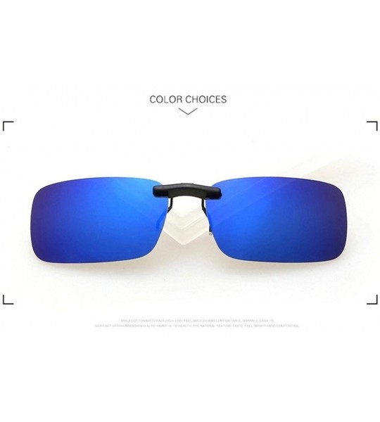 Oval New Unisex Polarized Clip Sunglasses Near-Sighted Driving Night Vision Lens Anti-UVA Anti-UVB Cycling Riding - C5198AHLA...