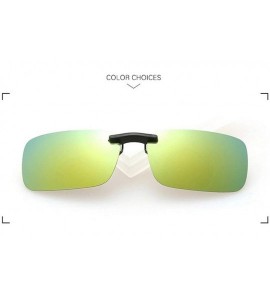 Oval New Unisex Polarized Clip Sunglasses Near-Sighted Driving Night Vision Lens Anti-UVA Anti-UVB Cycling Riding - C5198AHLA...