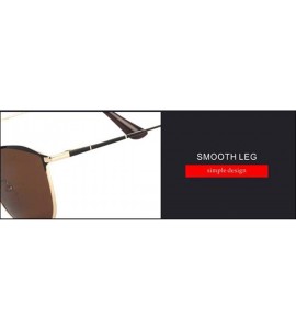 Aviator Men's Sunglasses Metal Frame- Driving Sunglasses HD Polarized Sunglasses - A - CX18SHXZH0U $77.14