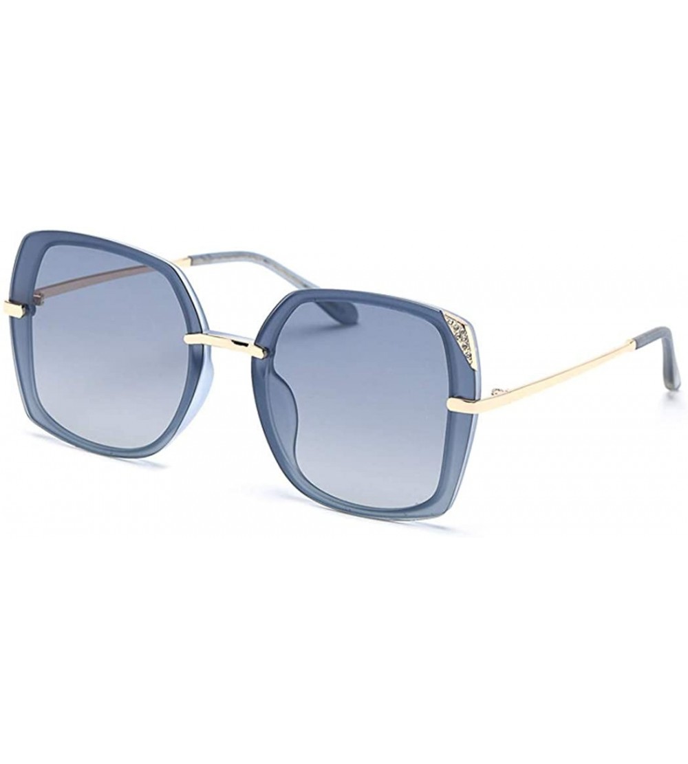Aviator Retro polarized sunglasses - men's aviator sunglasses - driving mirror - B - C118S83LWR9 $79.75